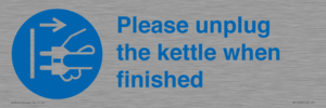 Please unplug the kettle when finished